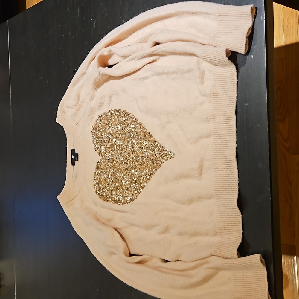 H&M pink knit sweater